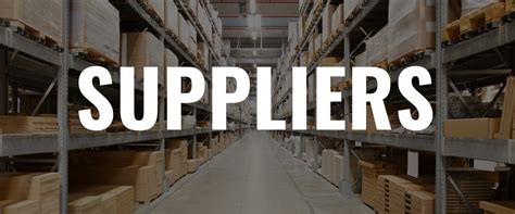 Suppliers